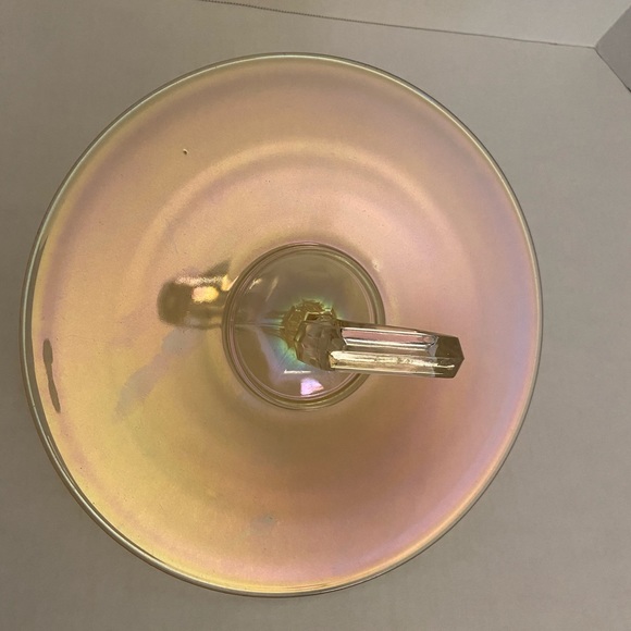 Vintage Iridescent Glass Tidbit/Serving Tray - Picture 3 of 5